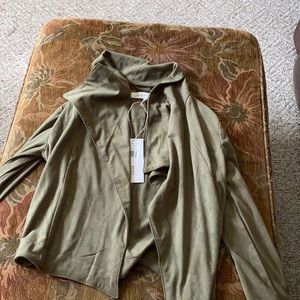 Thyme green suede jacket